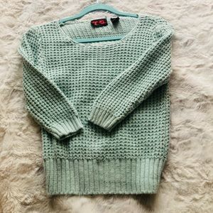 Dusty blue knit sweater